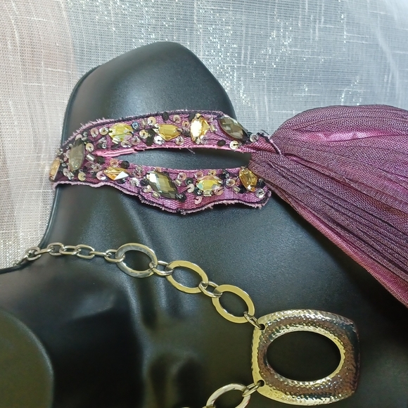 Black and Pink Cinderella Cocktail Dress, side zip, one shoulder, rhinestones - Picture 2 of 8